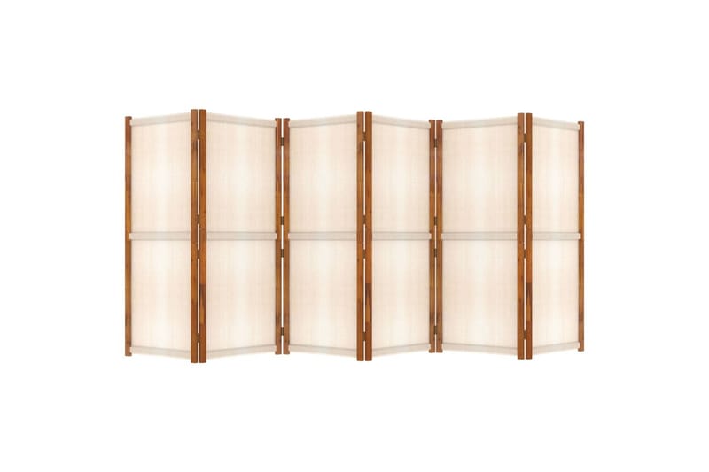 Romdeler 6 paneler kremhvit 420x180 cm - Krem - Innredning - Romdelere - Skjermvegg