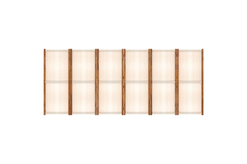 Romdeler 6 paneler kremhvit 420x180 cm - Krem - Innredning - Romdelere - Skjermvegg