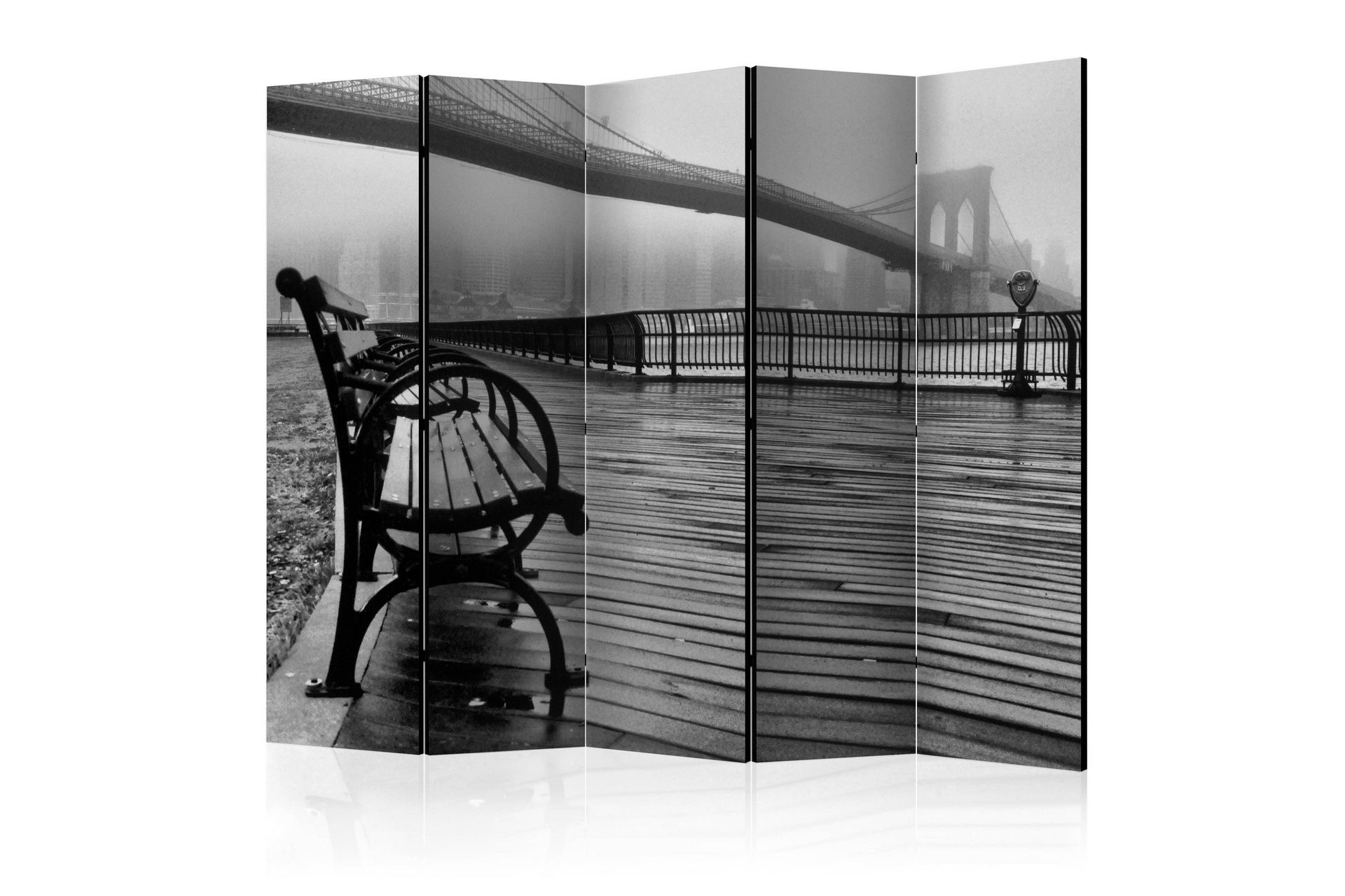 Romdeler - A Foggy Day on Brooklyn Bridge II 225x172 - Artgeist sp. z o. o.