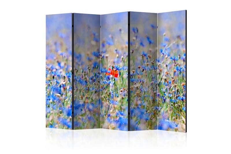 Romdeler A Sky-Colored Meadow - Cornflowers II - Artgeist sp. z o. o. - Innredning - Romdelere - Bretteskjerm