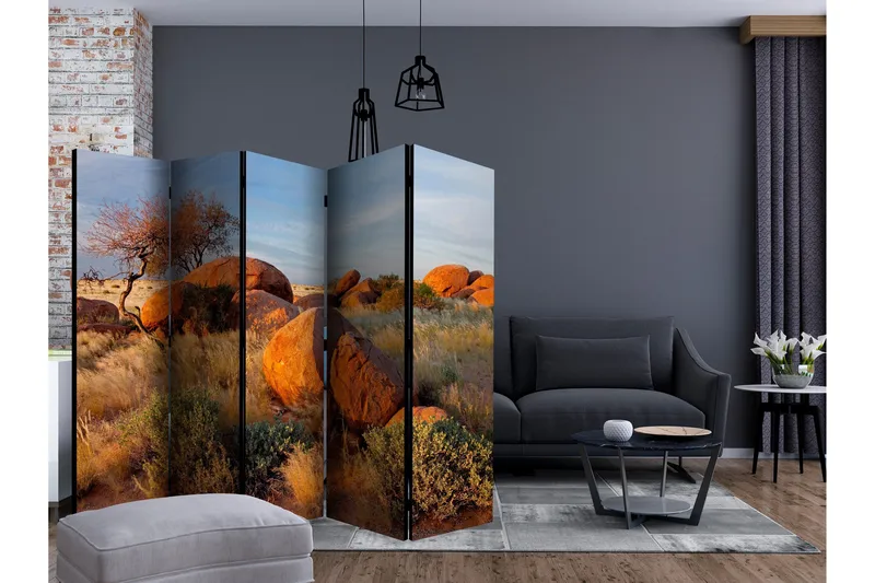Romdeler - African landscape II 225x172 - Artgeist sp. z o. o. - Innredning - Romdelere - Bretteskjerm
