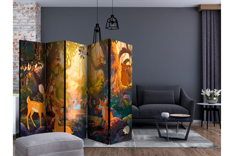 Romdeler - Animals in the Forest II 225x172 - Artgeist sp. z o. o. - Innredning - Romdelere - Bretteskjerm