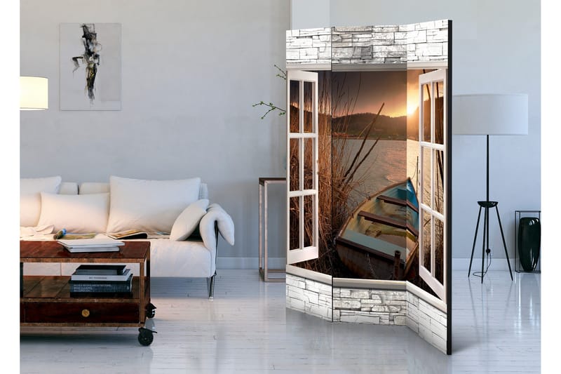 Romdeler Autumnal Lake 135x172 - Artgeist sp. z o. o. - Innredning - Romdelere - Bretteskjerm