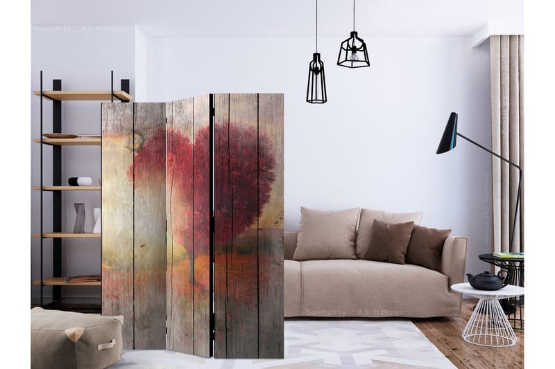 Romdeler - Autumnal Love 135x172 - Artgeist sp. z o. o. - Innredning - Romdelere - Bretteskjerm