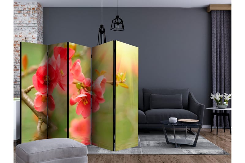 Romdeler - Azalea reflected in the water II 225x172 - Artgeist sp. z o. o. - Innredning - Romdelere - Bretteskjerm