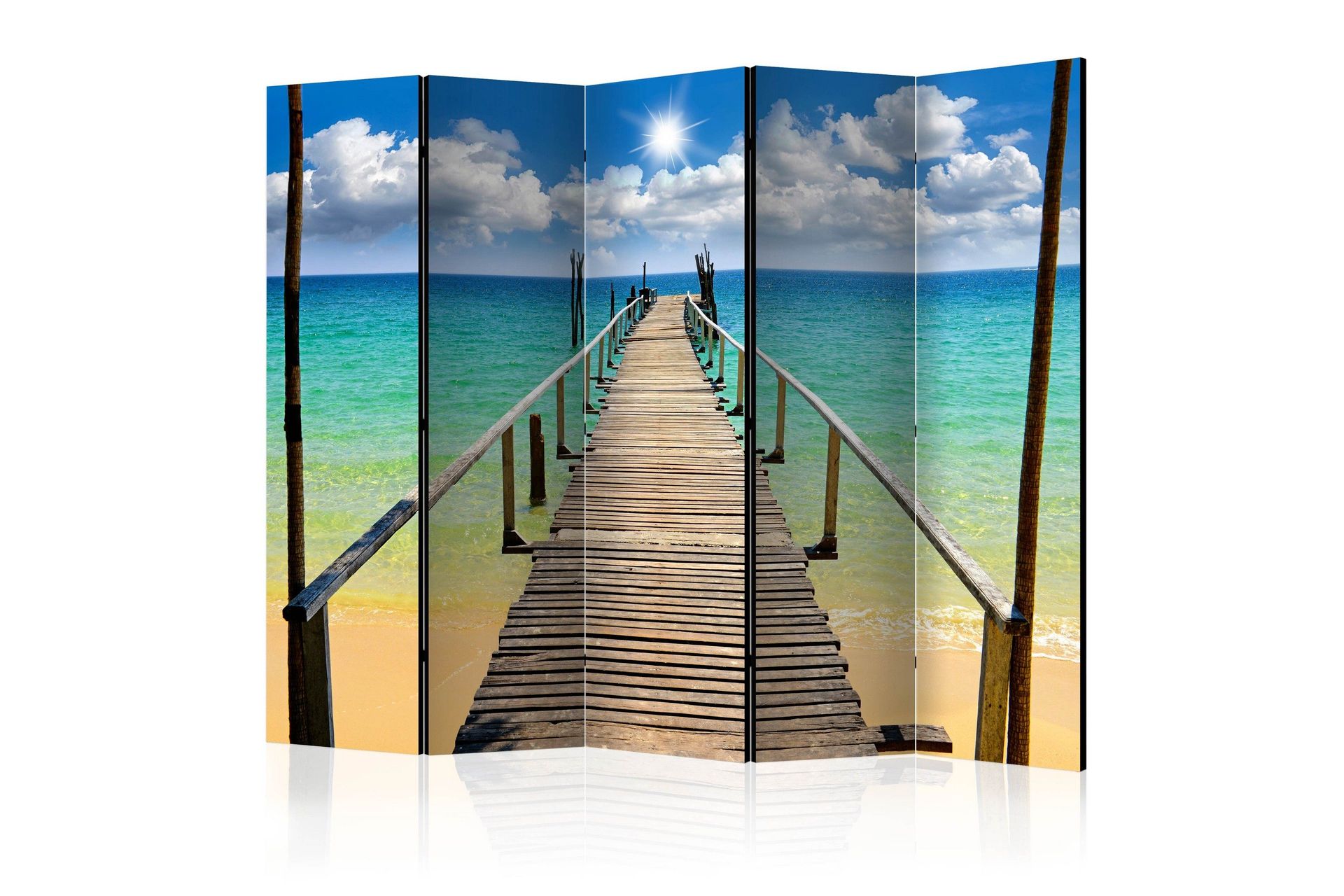Romdeler - Beach, Sun, Bridge II 225x172 - Artgeist sp. z o. o.