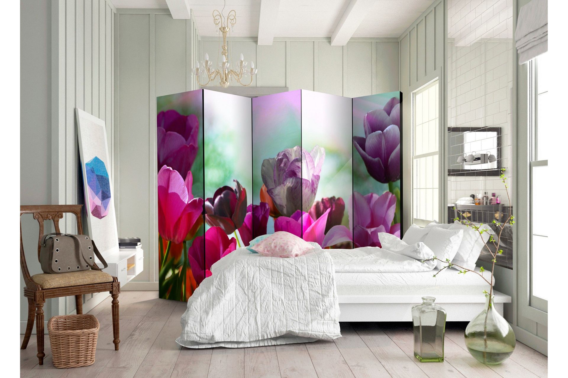 Romdeler Beautiful Tulips II 222x517 cm - Artgeist sp. z o. o.