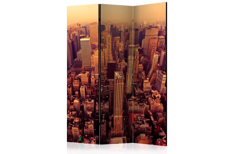 Romdeler - Bird Eye View Of Manhattan, New York 135x172 - Artgeist sp. z o. o. - Innredning - Romdelere - Bretteskjerm