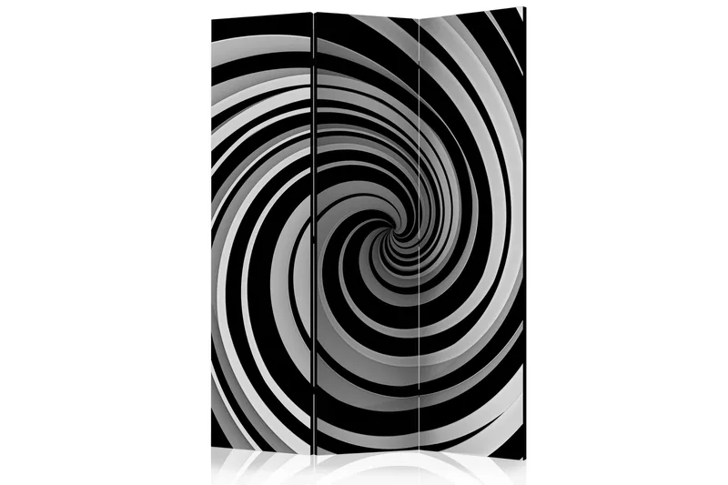 Romdeler - Black and white swirl 135x172, Artgeist sp. z o. o.
