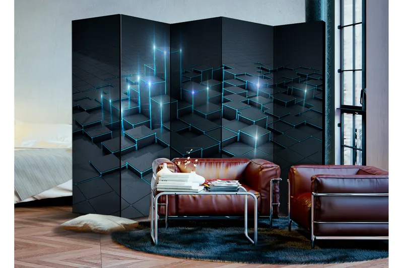 Romdeler Black City 225x172 - Artgeist sp. z o. o. - Innredning - Romdelere - Bretteskjerm