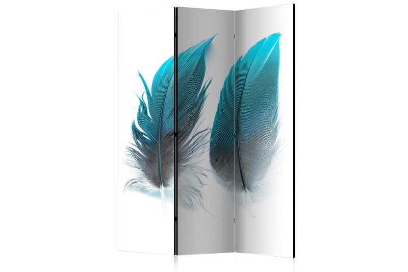 Romdeler Blue Feathers 135x172 - Artgeist sp. z o. o. - Innredning - Romdelere - Bretteskjerm