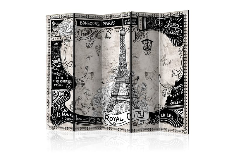 Romdeler - Bonjour Paris II 225x172 - Artgeist sp. z o. o. - Innredning - Romdelere - Bretteskjerm
