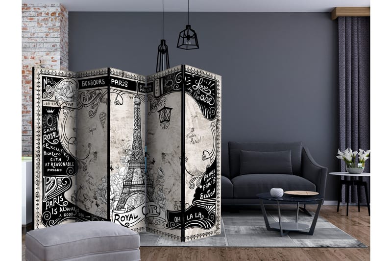 Romdeler - Bonjour Paris II 225x172 - Artgeist sp. z o. o. - Innredning - Romdelere - Bretteskjerm