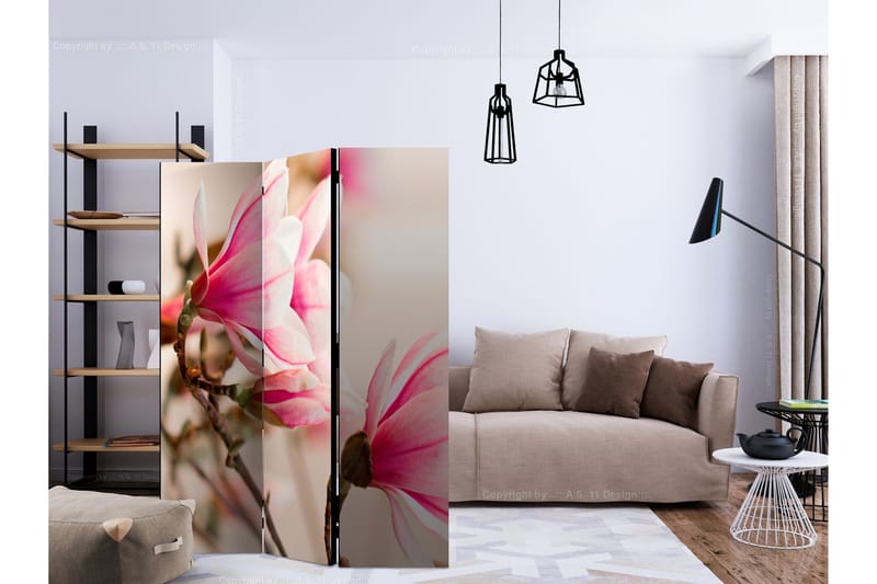 Romdeler -  Branch of magnolia tree 135x172 - Artgeist sp. z o. o. - Innredning - Romdelere - Bretteskjerm
