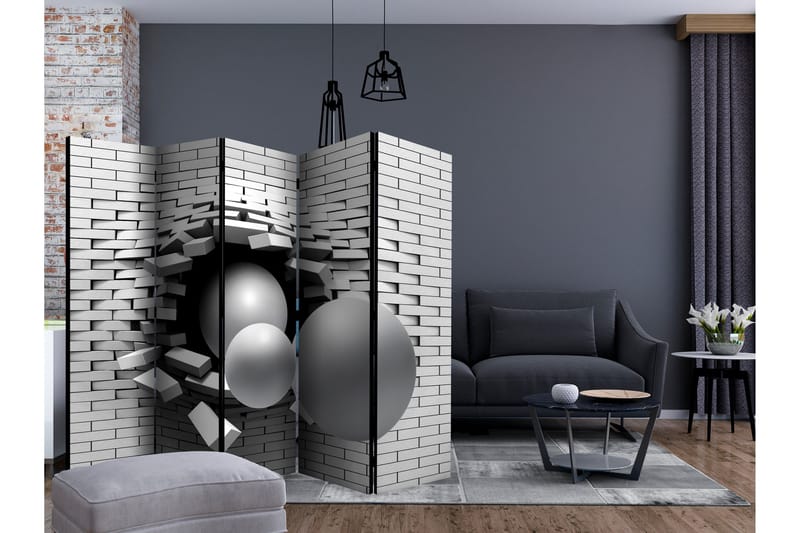 Romdeler - Brick In The Wall II 225x172 - Artgeist sp. z o. o. - Innredning - Romdelere - Bretteskjerm