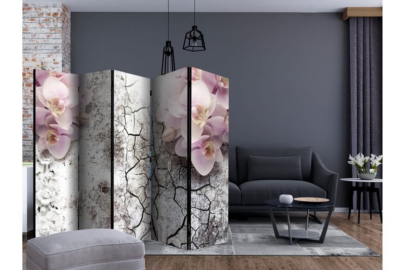 Romdeler - Bright red orchids II 225x172 - Artgeist sp. z o. o. - Innredning - Romdelere - Bretteskjerm