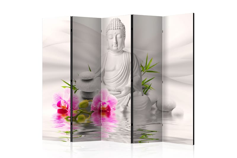 Romdeler Buddha And Orchids 225x172, Artgeist sp. z o. o.