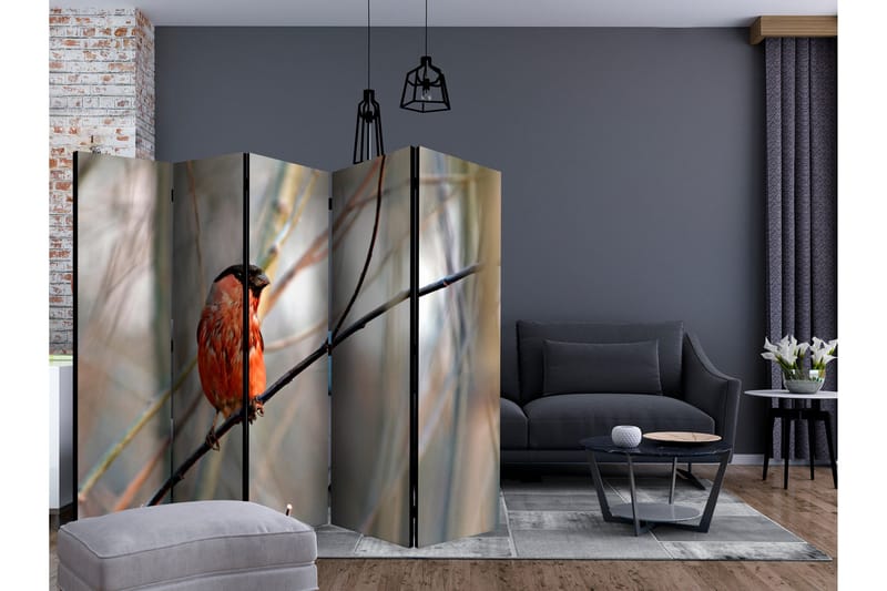 Romdeler - Bullfinch in the forest II 225x172 - Artgeist sp. z o. o. - Innredning - Romdelere - Bretteskjerm