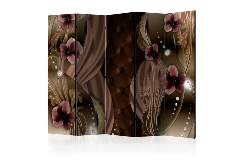 Romdeler - Burgunder Pansies II 225x172, Artgeist sp. z o. o.