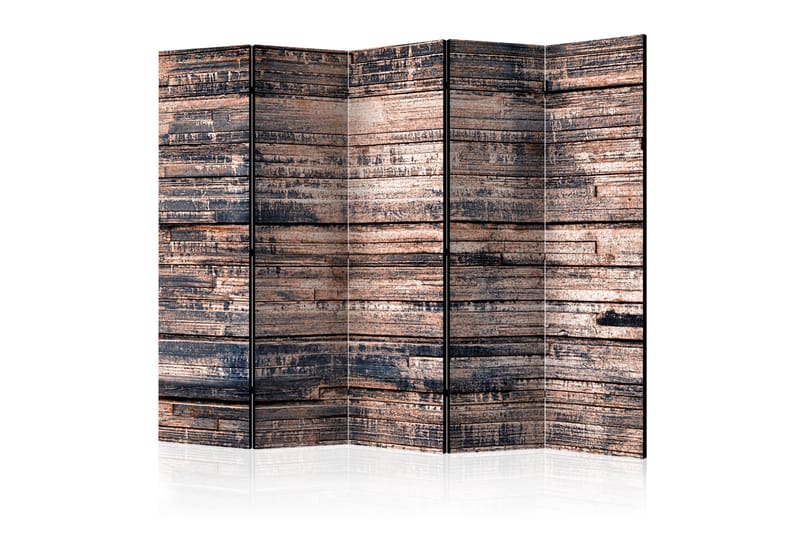 Romdeler - Burnt Boards II 225x172 - Artgeist sp. z o. o. - Innredning - Romdelere - Bretteskjerm