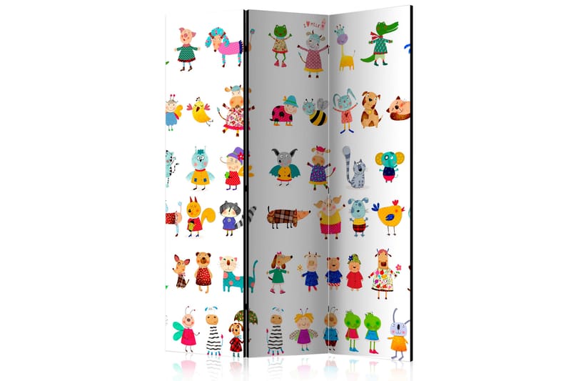 Romdeler Cartoon Pets 135x172 - Artgeist sp. z o. o. - Innredning - Romdelere - Bretteskjerm