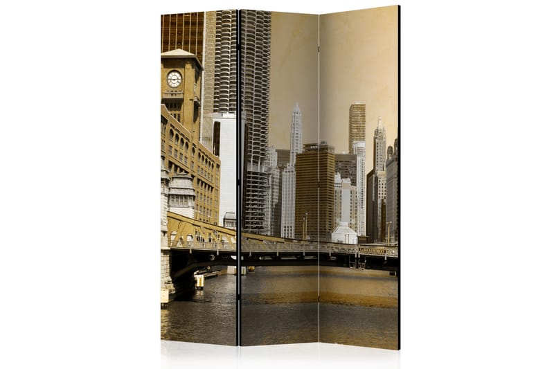 Romdeler - Chicago's bridge 135x172 - Artgeist sp. z o. o. - Innredning - Romdelere - Bretteskjerm