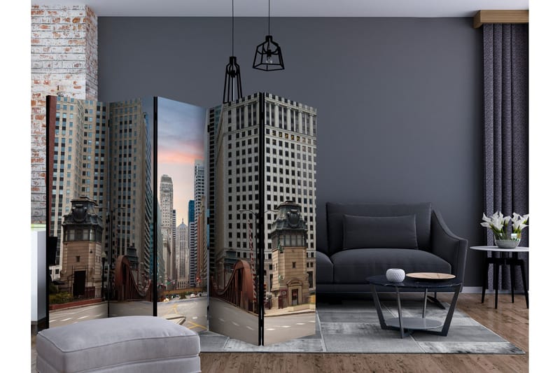 Romdeler - Chicago street II 225x172 - Artgeist sp. z o. o. - Innredning - Romdelere - Bretteskjerm