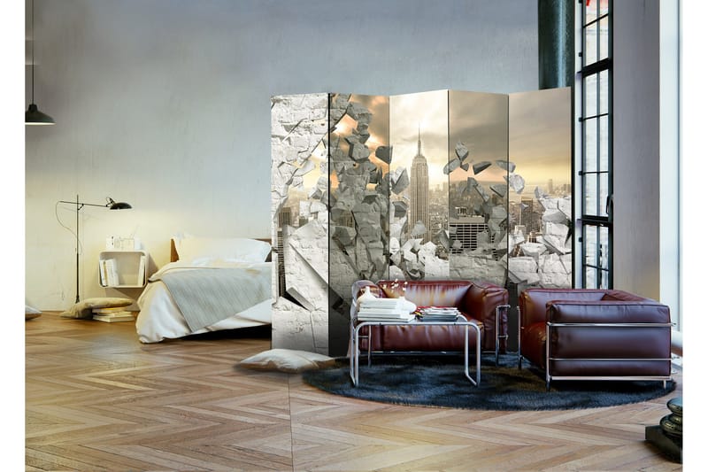 Romdeler City Behind The Wall 225x172 - Artgeist sp. z o. o. - Innredning - Romdelere - Bretteskjerm