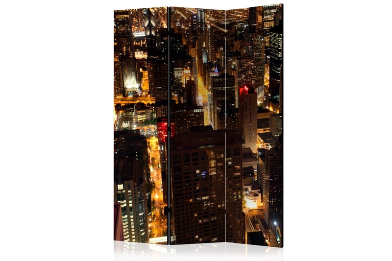 Romdeler- City by night - Chicago, USA 135x172 - Artgeist sp. z o. o. - Innredning - Romdelere - Bretteskjerm