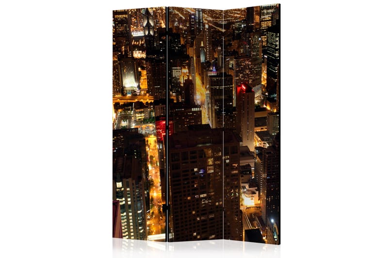 Romdeler- City by night - Chicago, USA 135x172 - Artgeist sp. z o. o. - Bretteskjerm - Romdelere
