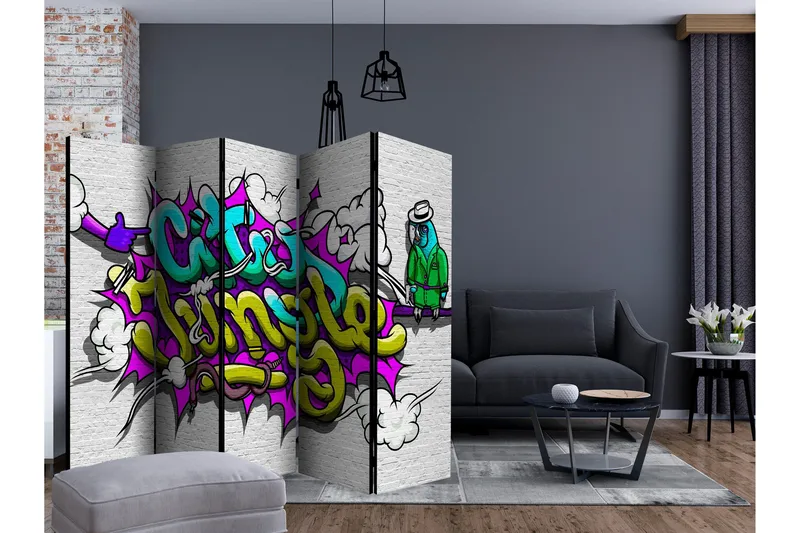 Romdeler - City Jungle II 225x172 - Artgeist sp. z o. o. - Innredning - Romdelere - Bretteskjerm