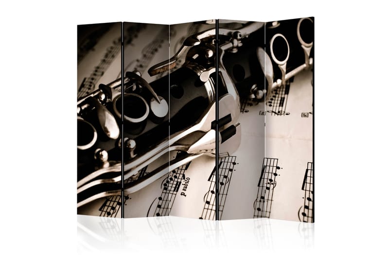Romdeler - Clarinet and music note II 225x172 - Artgeist sp. z o. o. - Bretteskjerm - Romdelere