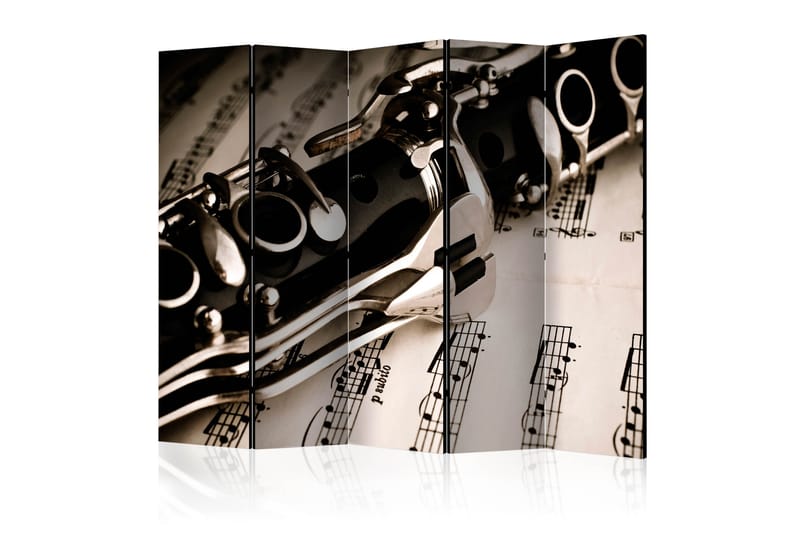 Romdeler - Clarinet and music note II 225x172 - Artgeist sp. z o. o. - Innredning - Romdelere - Bretteskjerm