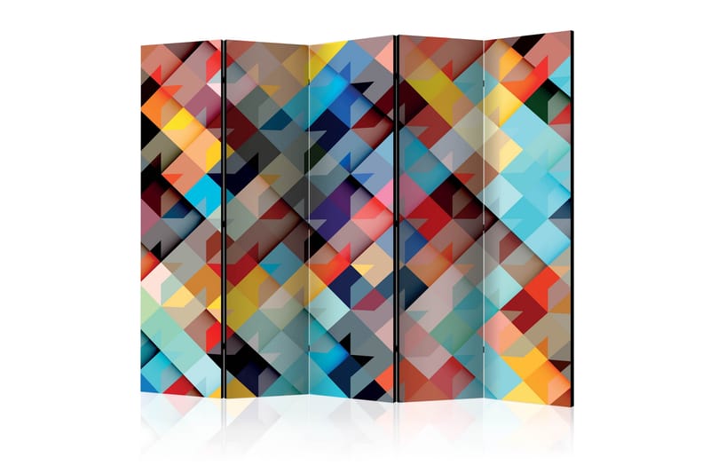 Romdeler - Color Patchwork II 225x172 - Artgeist sp. z o. o. - Innredning - Romdelere - Bretteskjerm