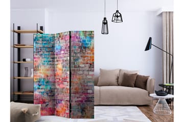 Romdeler - Colorful Brick 135x172 - Artgeist sp. z o. o. - Innredning - Romdelere - Bretteskjerm