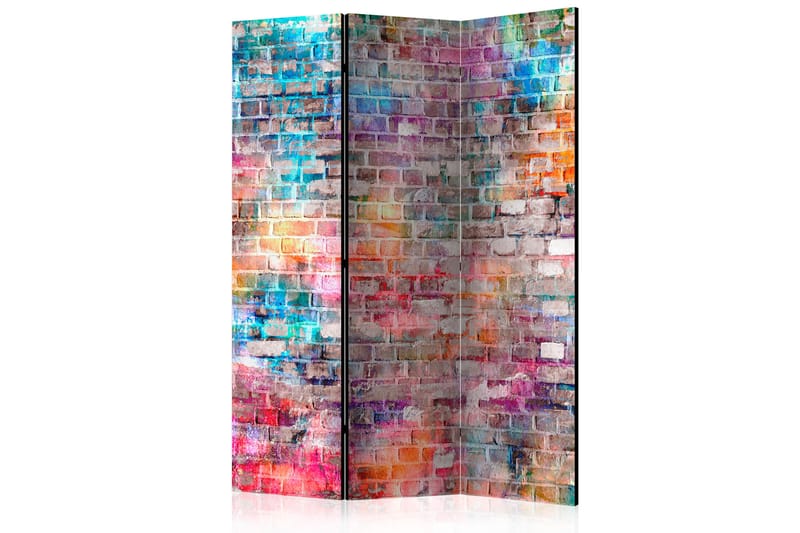 Romdeler - Colorful Brick 135x172 - Artgeist sp. z o. o. - Innredning - Romdelere - Bretteskjerm