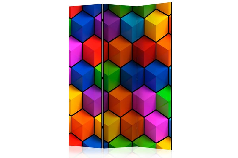 Romdeler Colorful Geometric Boxes - Artgeist sp. z o. o. - Innredning - Romdelere - Bretteskjerm
