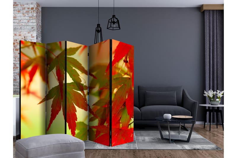Romdeler - Colourful leaves II 225x172 - Artgeist sp. z o. o. - Innredning - Romdelere - Bretteskjerm