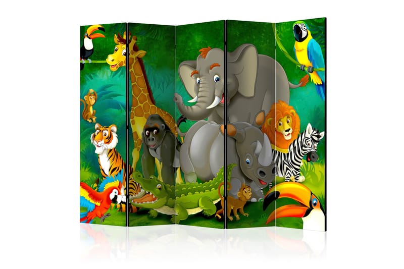 Romdeler Colourful Safari 225x172 - Artgeist sp. z o. o. - Innredning - Romdelere - Bretteskjerm