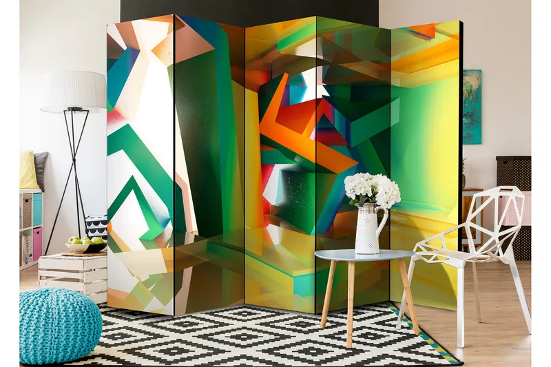 Romdeler Colourful Space 225x172 - Artgeist sp. z o. o. - Innredning - Romdelere - Bretteskjerm