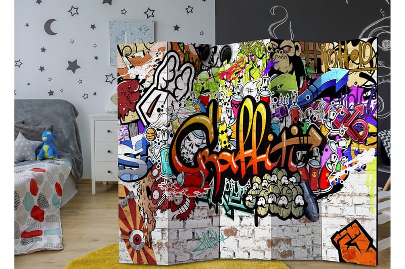 Romdeler Colourful Style 225x172 - Artgeist sp. z o. o. - Innredning - Romdelere - Bretteskjerm