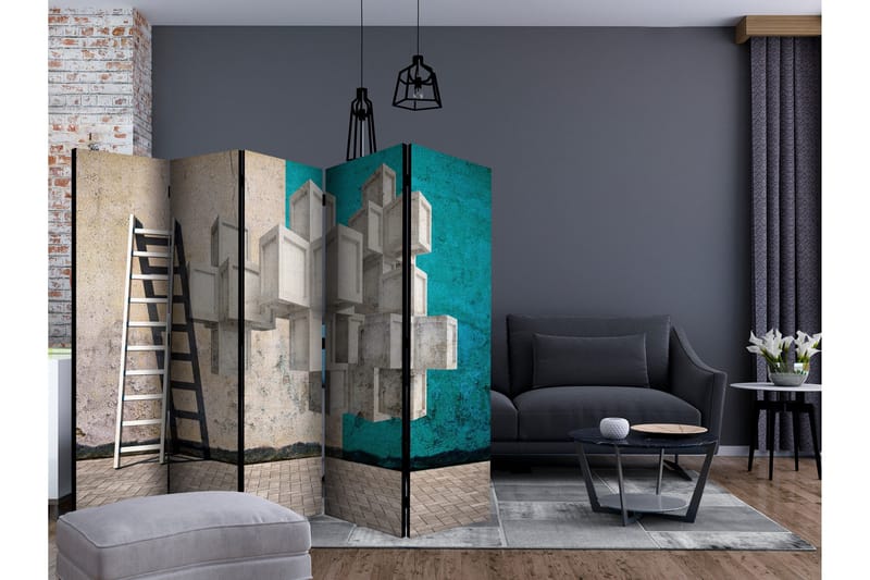 Romdeler - Concrete blocks II 225x172 - Artgeist sp. z o. o. - Innredning - Romdelere - Bretteskjerm