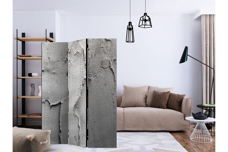 Romdeler - Concrete nothingness 135x172 - Artgeist sp. z o. o. - Innredning - Romdelere - Bretteskjerm