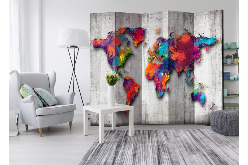 Romdeler Concrete World 225x172 - Artgeist sp. z o. o. - Innredning - Romdelere - Bretteskjerm