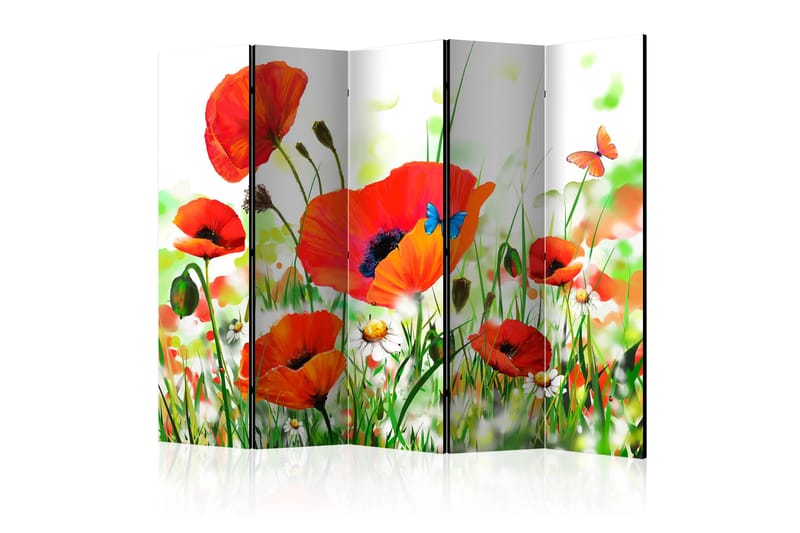 Romdeler Country Poppies II - Artgeist sp. z o. o. - Innredning - Romdelere - Bretteskjerm