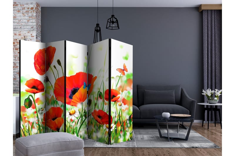 Romdeler Country Poppies II - Artgeist sp. z o. o. - Innredning - Romdelere - Bretteskjerm