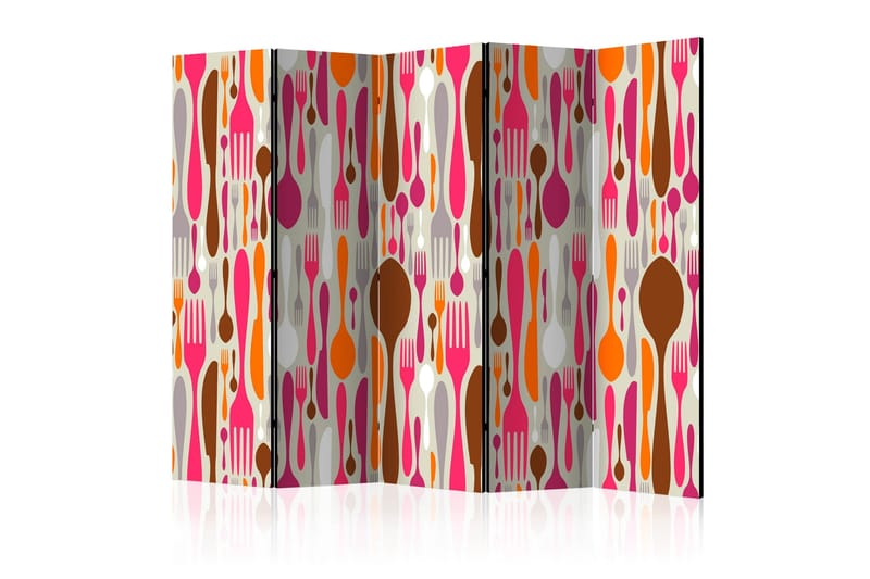 Romdeler - Cutlery - pink and violet II 225x172, Artgeist sp. z o. o.