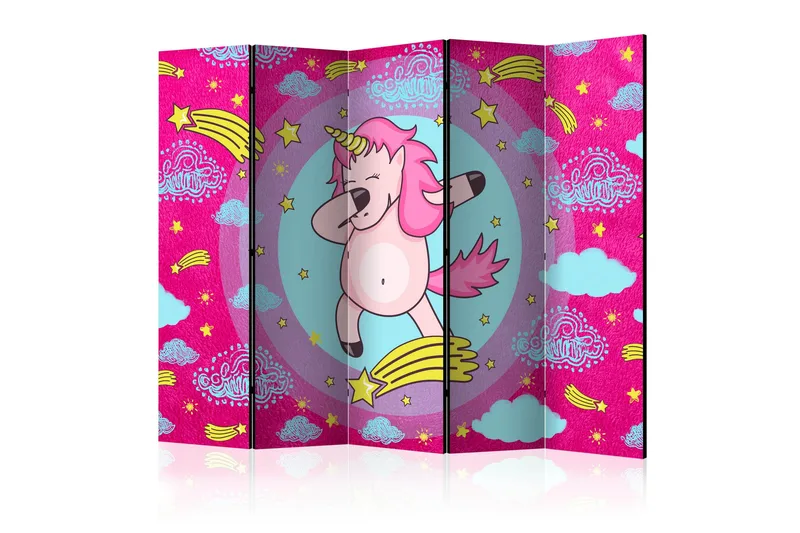Romdeler Dancing Unicorn II 225x172 cm - Artgeist sp. z o. o. - Innredning - Romdelere - Bretteskjerm