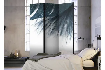 Romdeler Dark Blue Feather 135x172 - Artgeist sp. z o. o. - Innredning - Romdelere - Bretteskjerm