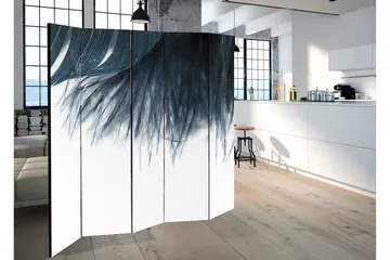 Romdeler Dark Blue Feather 225x172 - Artgeist sp. z o. o. - Innredning - Romdelere - Bretteskjerm